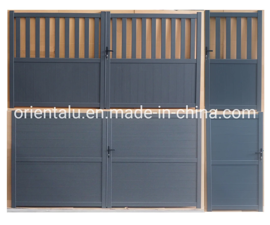 Automatic Interior/Sliding/Metal/Powder Coated Black Aluminium/Garden/Sliding/Fence Driveway Gate for Residential/Garden/House