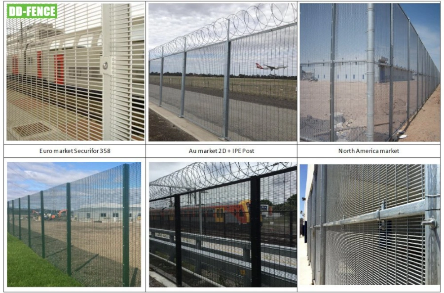 High Quality Galvanized Steel Metal PVC Coated 3D V Bending Welded Curvy Wire Mesh Fence Panel for Garden Farm