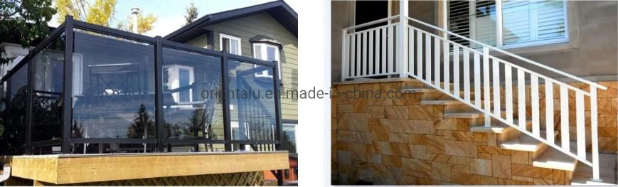 Aluminium Balustrade for Escalator/Security Aluminium Balcony Balustrade
