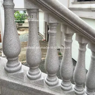 Guter Preis Whosale rosa Granit-Balustrade für Treppen/Treppenhaus/Balkon/Veranda